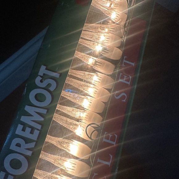 Foremost vintage icicle string lights for Christmas tree or garland - Picture 4 of 7